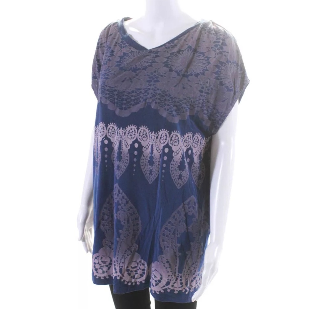 3.1 Phillip Lim Dolman Sleeve Tunic Blue Purple